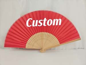 Abanico de Papel Hecho a Mano en China, Personalizado, con Mango de Bambú Natural de 21 cm, con Logotipo Impreso, para Regalo Cultural - Product Image 6