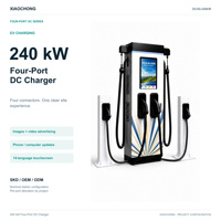 Nouvelle borne de recharge rapide DC pour véhicules électriques, à poser au sol, 4 pistolets, 80 kW, 120 kW, 160 kW, 240 kW, 360 kW, recharge de 4 véhicules simultanément, application de charge automatique, OCPP1.6