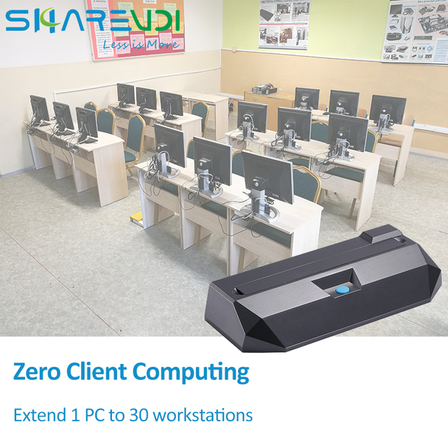 China Factory Sale OEM USB Thin Client zero Client with Management Software Support Usb Printer Scanner POS Can Be Vesa Mount