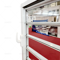 Écran d'insecte de Ventilation mobile haut et bas simple Double vitrage en verre trempé en aluminium persiennes stores fenêtre pour cuisine