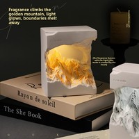 Coffret Cadeau Aromathérapie Montagnes Dorées au Lever du Soleil : Pierres Diffuseuses et Ornements Parfumés pour une Ambiance Sophistiquée dans la Chambre