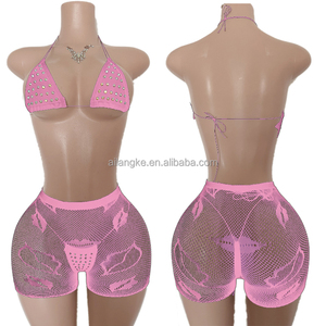 Conjunto <span class=keywords><strong>de</strong></span> Ropa Exótica <span class=keywords><strong>de</strong></span> Pole Dance para Discoteca <span class=keywords><strong>de</strong></span> 3 Piezas Trajes <span class=keywords><strong>de</strong></span> Stripper al Por Mayor <span class=keywords><strong>de</strong></span> Baile Exótico - Product Image 4