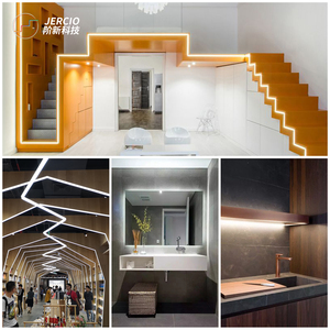 Jercio 5M Dẫn Dải Ánh Sáng Cảm Biến Chuyển Động 12V Dưới Ánh Sáng Nội Các Nhà Bếp Đèn 2835 LED Strip Ribbon Cầu Thang chiếu Sáng - Product Image 6