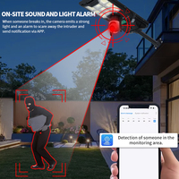 Nouvelle Caméra de Surveillance Solaire Wi-Fi Tout-en-un pour Éclairage Public, Lampe Solaire LED avec Caméra 4G et Capteur