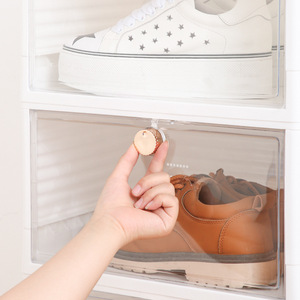 NBD-N8005 Design Household Plastic <strong>Folding</strong> Shoe Storage <strong>Box</strong> Transparent Pet Visible Panel Stacked <strong>Folding</strong> <strong>Display</strong> Shoe <strong>Box</strong> - Product Image 2