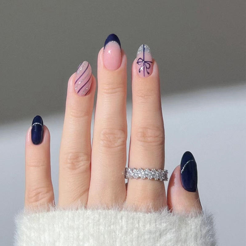 ริบบิ้นโบว์สีฟ้า BZ1657