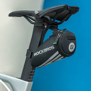 Sacoche de selle portable multifonctionnelle réfléchissante C28 en nylon pour VTT et vélos de route 6,5x15,5x5cm B0042 - Product Image 6