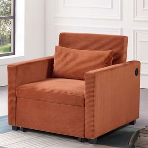 Multi-Functional Adjustable Dual-Use <b>Sofa</b> <b>Bed</b> Modern Emory Sponge Futon Folding Futon for Bedroom Hotel Living Room - Product Image 1