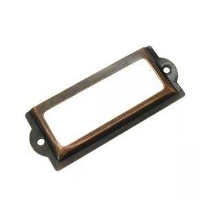 Portaetiquetas para Cajones Chengyu F1086, Organizador de Oficina Rectangular de Metal Vintage, Tipo de Inserción con Pernos - Product Image 3