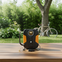 Compresseur d'air portable 120W en ABS, pompe à pneus avec arrêt automatique, gonfleur numérique pour voiture, vélo, moto, ballon de basket