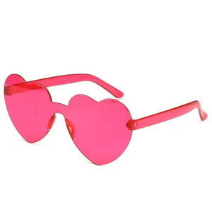 Lunettes <span class=keywords><strong>de</strong></span> <span class=keywords><strong>soleil</strong></span> en forme <span class=keywords><strong>de</strong></span> cœur AI-MICH, transparentes, couleur bonbon, sans monture, cadeaux <span class=keywords><strong>de</strong></span> fête - Product Image 2