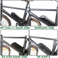 Bafang — kit de motorisation de vélo électrique 48v, 1000w, modèle BBSHD, BBS03, moteur 8fun à entraînement central dans le pédalier, avec batterie