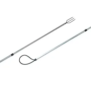 De una aleación telescópica 3 tenedores lanza de pescar de acero inoxidable o aluminio material de pesca de la horquilla