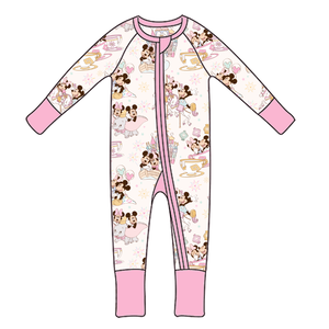 대나무 섬유 여아 의류, 아기 안전 보호 롬퍼, 빠른 배송 및 맞춤 제작 - Product Image 2