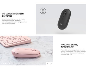 Original 100% Logitech Pebble M350 Wholesale <b>Mouse</b> Wireless Silent <b>Mouse</b> 1000DPI 3 Buttons Ergonomic Portable Mini - Product Image 4