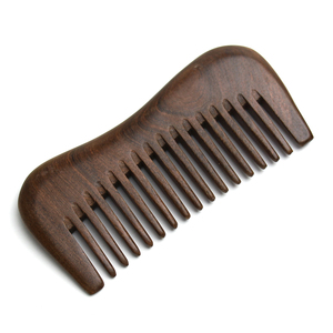 Peines de madera de sándalo personalizados, peana, nogal, bambú, con logotipo - Product Image 1