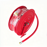 Tuyau flexible anti-fuite sécurisé équipé d'un dérouleur de tuyau d'incendie pour la protection incendie intérieure des bâtiments commerciaux