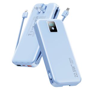 สถานีไฟฟ้าพกพา 12000mAh 22.5W พร้อมปลั๊ก AC ในตัว สายชาร์จเร็วแบบ Type C สำหรับสหรัฐอเมริกาและแคนาดา - Product Image 1