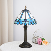   Lampe de table, lampe de chevet en verre teinté, design papillon, lampe de lecture pour la maison, hôtel, décoration, lampe de table vintage nordique
