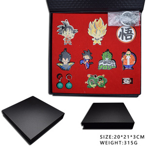 Ensemble de bijoux de cosplay, charme boule de cristal Goku <span class=keywords><strong>Super</strong></span> <span class=keywords><strong>Saiyan</strong></span> 1-7 étoiles, bague et collier d'anime, coffret cadeau - Product Image 5