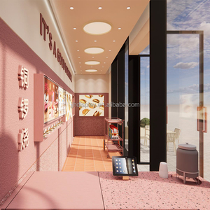 Design d'intérieur de magasin personnalisé Dorayaki Design professionnel Petit espace Comptoir de magasin de restauration rapide <span class=keywords><strong>Vitrine</strong></span> de présentation d'aliments - Product Image 2