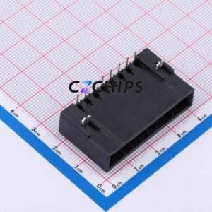 HC-3810-8AW-05 Wire-to-Board Pin Header Bent Lead Through Hole,P=3.81mm Connector 1x8P 3.81mm Right Angle Insert 8P - Product Image 1