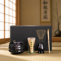 Vente en gros OEM de fouets à matcha en bambou faits à la main au Japon, marque privée, avec boîte personnalisée