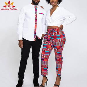 <span class=keywords><strong>Chemise</strong></span> à boutons pour <span class=keywords><strong>homme</strong></span> tendance à imprimé africain, couleur contrastée, vente chaude <span class=keywords><strong>2021</strong></span>, chemises Ankara - Product Image 3