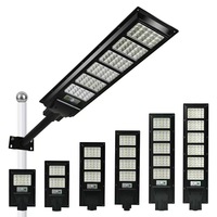 Lampu Sorot Tenaga Surya Tahan Air IP66 200W 300W 400W Dengan RGB Dimmable 12v 24v Sensor Gerak Radar PIR Darurat