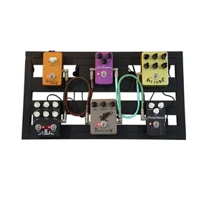 Alüminyum alaşımlı özel süper hafif gitar etkisi panel gitar Pedal kurulu