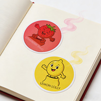 Autocollant parfumé personnalisé résistant à l'huile avec logo, en papier adhésif pour étiquettes de parfum