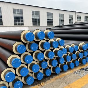 <span class=keywords><strong>Tuyau</strong></span> d'eau chaude souterrain DN300mm en PEHD avec gaine en mousse de polyuréthane, pré-isolé en acier sans soudure, moderne, certifié ISO - Product Image 3