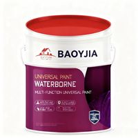 Peinture universelle à base d'eau polyvalente en acrylique pur de qualité supérieure pour murs, bois et métal avec application facile au pinceau
