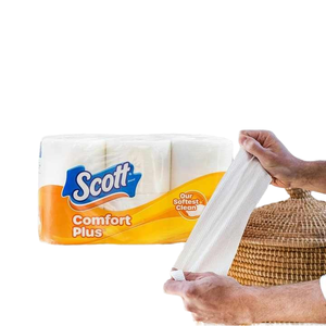 Serviettes en papier Scott 1 pli en pâte de bois, système de feuilles individuelles, 6 rouleaux doubles, 108 feuilles par rouleau - Product Image 1
