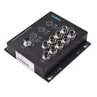 InMax Fabricant véhicule métro M12 chemin de fer commutateur ethernet étanche 8 ports 100M D-codé IP67 chemin de fer Commutateur Ethernet