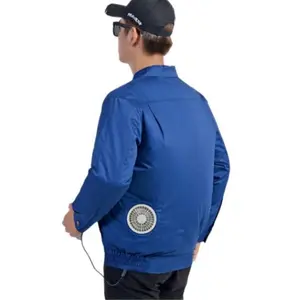 Ummer-Chaqueta de refrigeración para trabajo al aire libre, abrigo de Algodón 100% con ventilador, 2 uds. 3 uds.