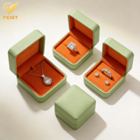 Boîte à bracelet personnalisée avec logo imprimé Feist Square, fermeture à pression, modèle Feist-500, pour homme et femme, présentoir à bijoux, cadeau