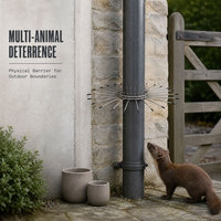 Anneau anti-escalade à pointes en acier inoxydable dissuasif pour martres, chats, écureuils, barrière anti-escalade pour arbres et tuyaux