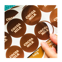 Autocollants en forme de cercle publicitaire personnalisé, étiquettes rondes, design de société, Logo, pour emballage de produit, 50 pièces