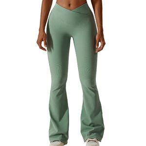 Leggings de Yoga Personalizables para Mujer, Tallas Grandes, Cintura Elástica, Transpirables, Ecológicos, de Poliéster/Algodón, para Deporte y Running - Product Image 1