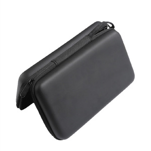 <b>EVA</b> Storage Case For Headphones 2-3 Compartments Black Portable Electronic Organizer Bag - Product Image 3