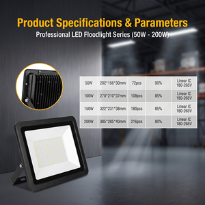Reflector <span class=keywords><strong>LED</strong></span> de Alta Calidad, Resistente a la Corrosión, de 50-200W, para Iluminación de Escenarios - Product Image 5