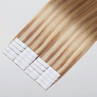 Extensions de cheveux naturels européens à bandes adhésives en gros, double épaisseur, cuticules intactes, Remy Tape Ins