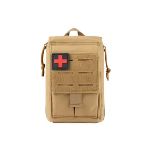 New arrival all in one molle medical emergency bag first aid soft pack dry bag survival knot kit cpr rescue train kit