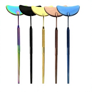 Lash <b>Mirror</b> <b>Moon</b> Curve Shaped Makeup <b>Mirror</b> for Eyelash Extensions Detachable Stainless Steel Lash Extension Accessories - Product Image 1