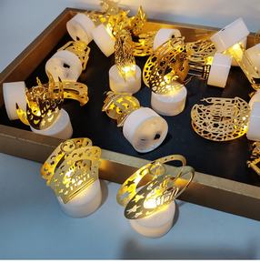 زينة رمضان كريم للمسلمين شموع إضاءة ليد لعيد مبارك للمنزل وديكور عيد الفطر ومستلزمات الحفلات - Product Image 3