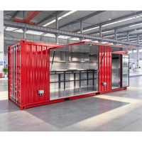 Conteneur temporaire de 20 pieds et 40 pieds, maison préfabriquée de 5,8 m, module de conteneur maritime, conteneur de cuisine portable