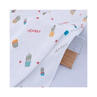 Tissu en fibre de bambou imprimé sur mesure 95 Bambou 5 Spandex Jersey pour bébé Tissu en mousseline de bambou pour langer Blnket