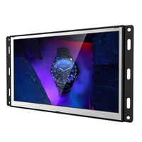 Moniteur tactile LCD sans cadre REFEE 10-43 pouces, lecteur multimédia 1080P, série professionnelle noire