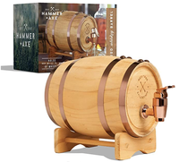 Baril à vin en bois décoratif d'usine, certifié FSC et BSCI, ornement de bar de mariage, fûts en bois